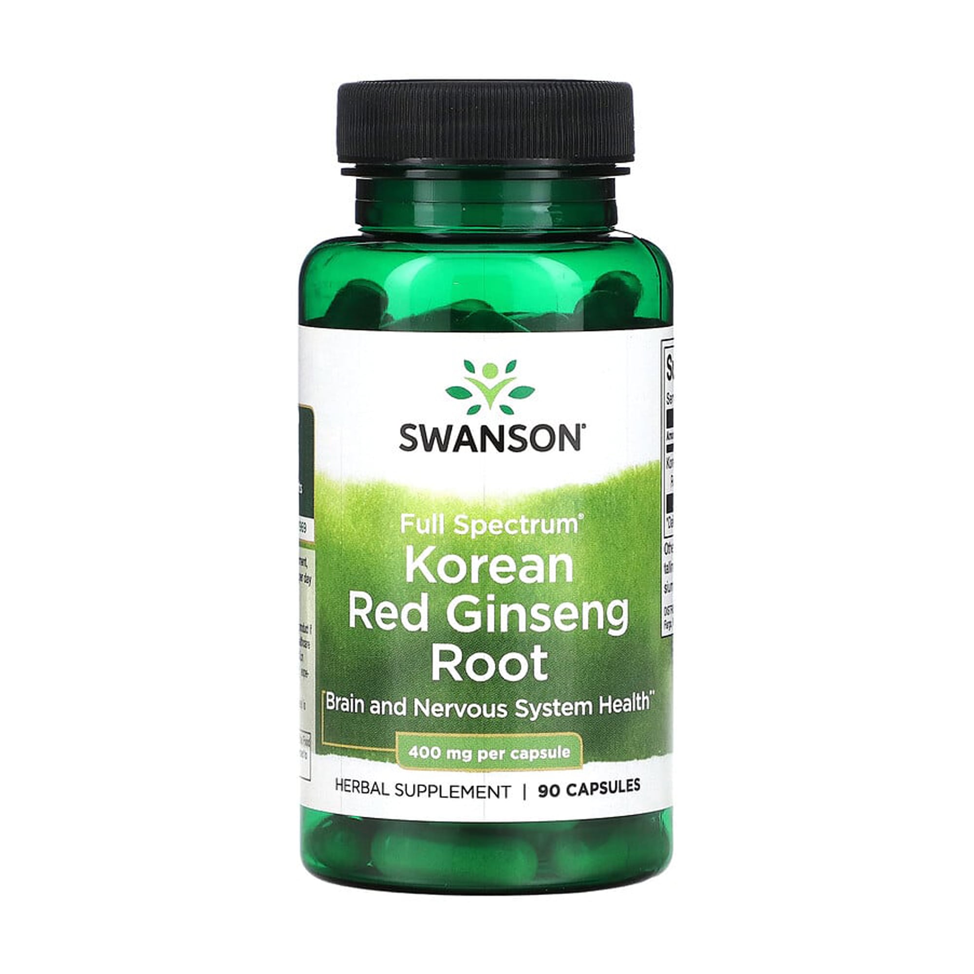 Корінь червоного корейського женьшеню Swanson Korean Red Ginseng Root 400 мг, 90 капсул